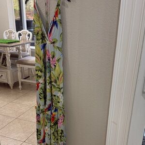 Aakaa Multicolor Floral Maxi Dress